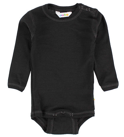 Joha Romper l/s - Wol/Zijde - Zwart