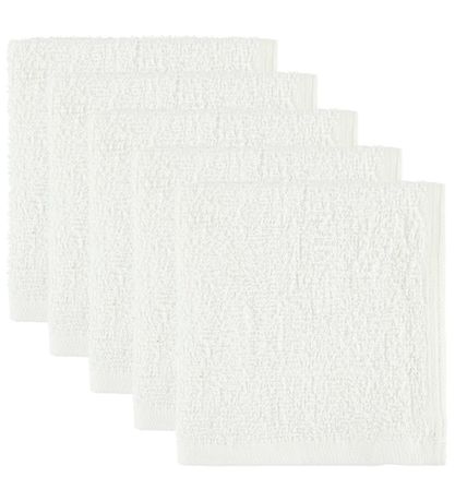 Oopsy Waschlappen - 5er-Pack - Weiß