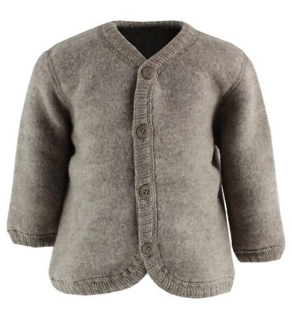 Joha Cardigan - Ull - Ljósbrúnt