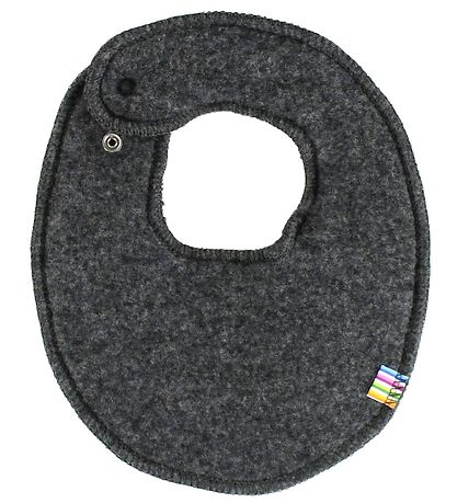 Joha Teething Bib - Wool - Charcoal