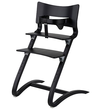 Leander Classic+ Hochstuhl - Schwarz m. Lederband