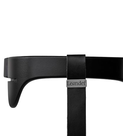 Leander Classic+ Hochstuhl - Schwarz m. Lederband