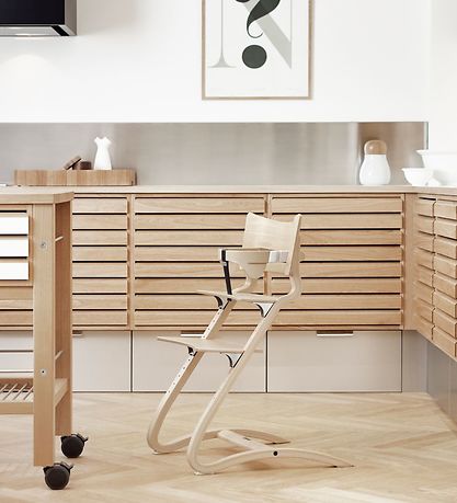 Leander Classic+ Syöttötuolin turvatanko - Luonnollinen M. Nahka