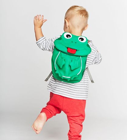 Affenzahn Bakpoki - Lítið - Finn Frog - Grænt