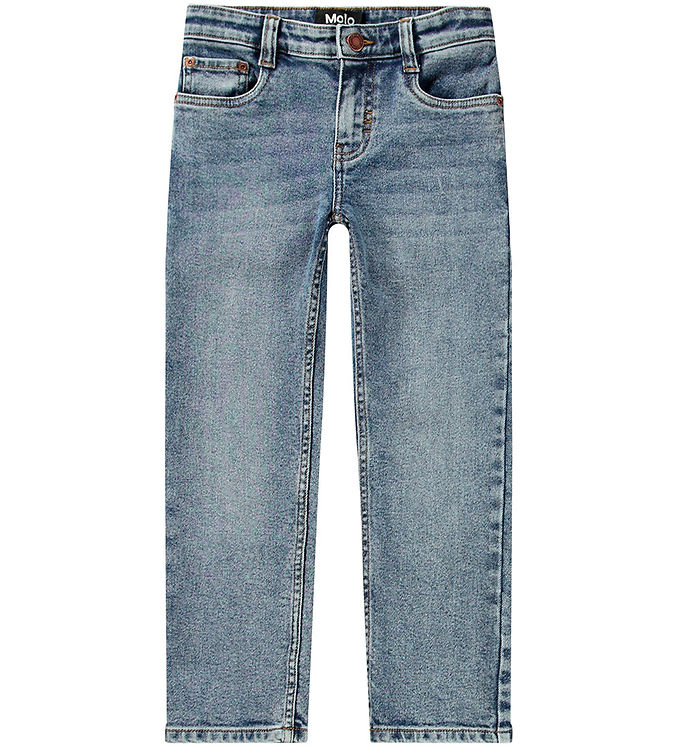 Molo Byxor Aksel Sliten Denim