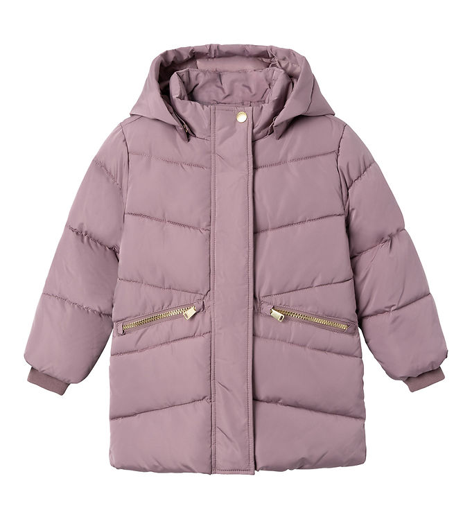 Name It Vadderad Jacka Lång Nmfmemo Grape Shake