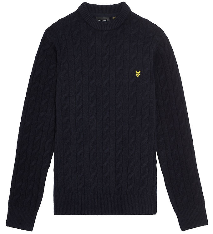Lyle & Scott Tröja Stickad Dark Marinblå