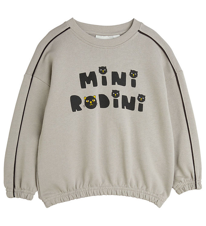 Mini Rodini Sweatee Shirt Katter Grey