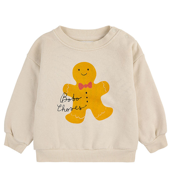 Bobo Choses Sweatee Shirt Baby Pepparkakor Offwhite