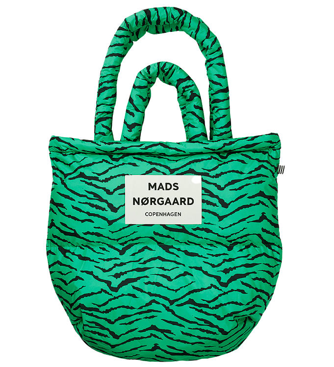 Mads Nørgaard Shoppingvaska Recycle Pillow Bag Mint Leaf/bla