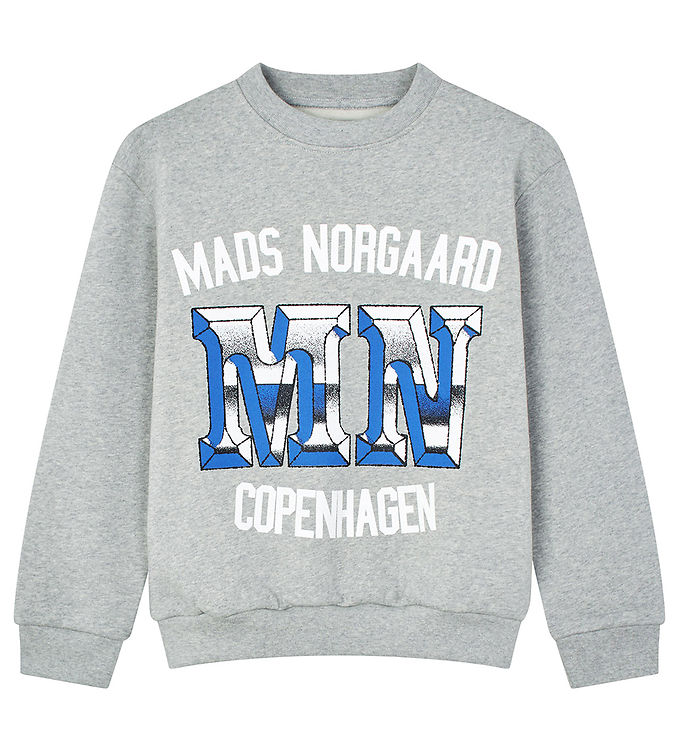 Mads Nørgaard Sweatee Shirt Ekolod Light Grey Melange