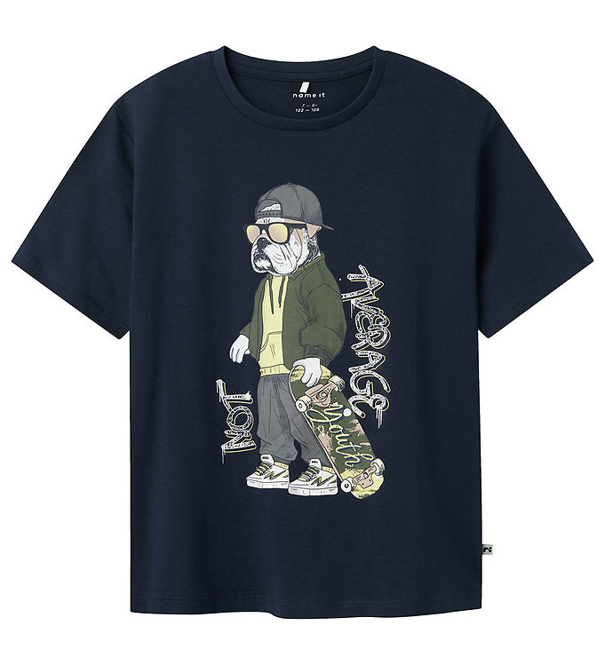 Name It T Shirt Nkmteaske Marinblå Blazer M. Tryck