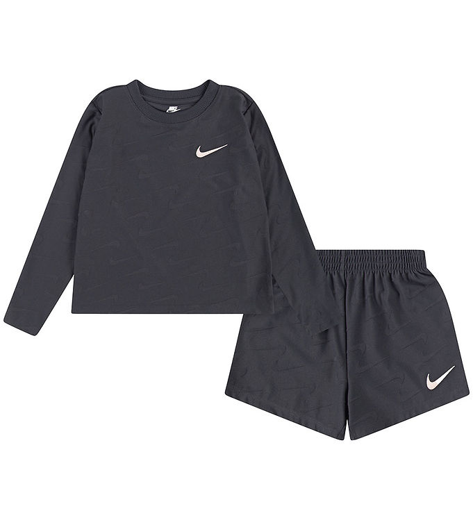 Nike Traningsset Tröja/shorts Dark Rök Grey