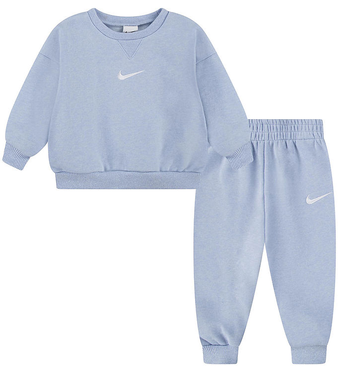 Nike Sweatset Sweatee Shirt/sweatpants Kobolt Bliss Heather