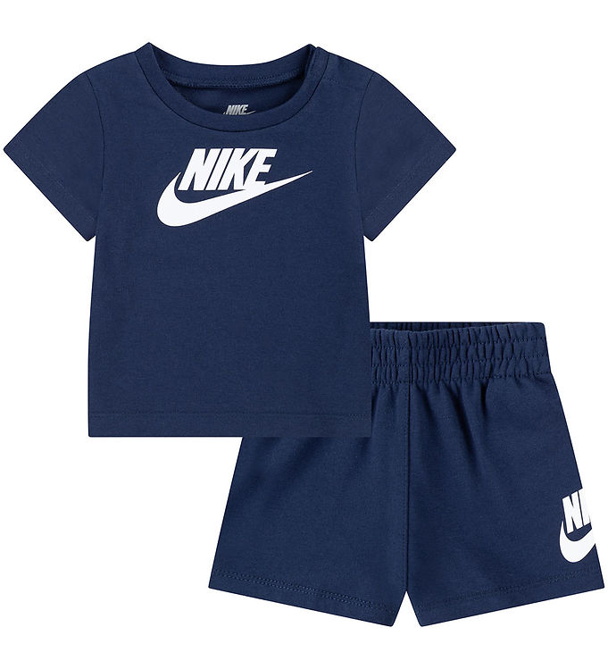 Nike Shortsset T Shirt/shorts Midnight Marinblå