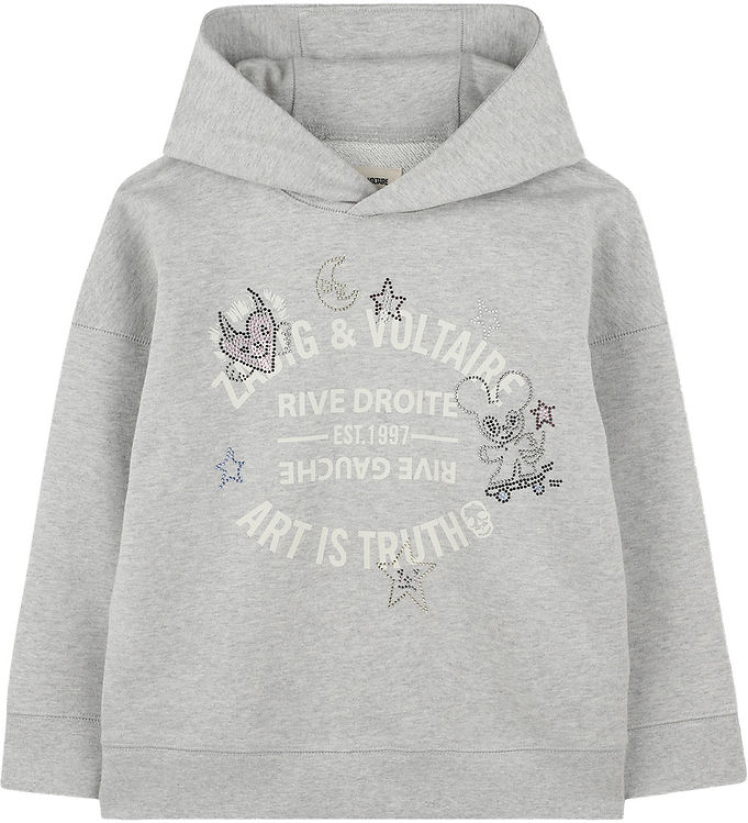 Zadig & Voltaire Hoodie Gråmelerad