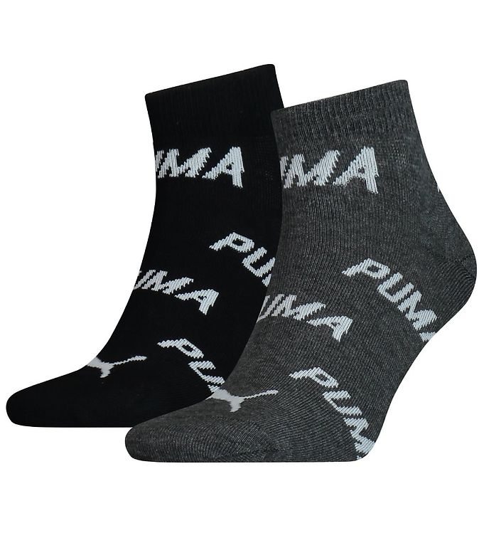 magie dwaas kraam Puma Ankle Socks - Sneaker - 2-pack - Black/Grey » Fast Shipping
