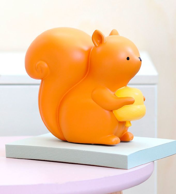 A Little Lovely Company nachtlampe Fox 15,3 cm orange/weiß 