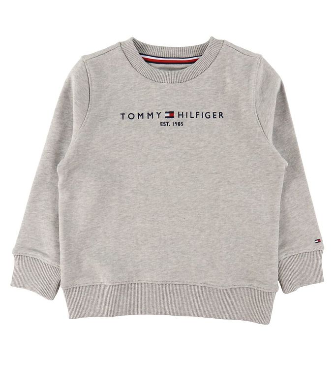 Tommy Hilfiger Sweatshirt - Essential - Organic - Grey Melange