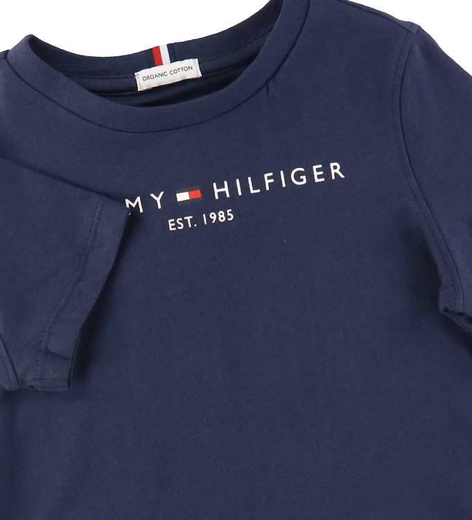 massefylde Stipendium Calamity Tommy Hilfiger T-shirt - Essential - Organic - Twilight Navy