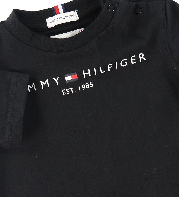 paritet en kop kimplante Tommy Hilfiger T-shirt - Essential - Organic - Black