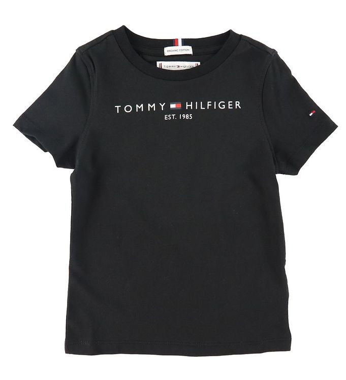 Bestrooi Tub maat Tommy Hilfiger T-shirt - Essential - Organic - Black