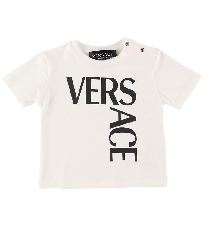 black and white versace shirt
