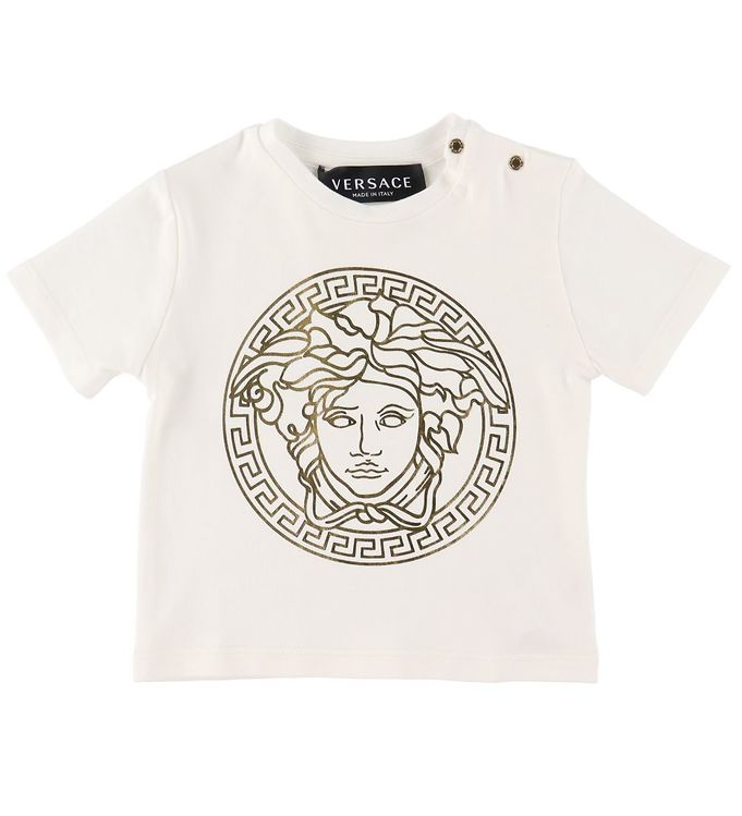 tidligere gidsel Velsigne Versace T-shirt - Medusa - White/Gold » Always Cheap Delivery