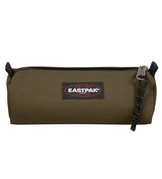 Eastpak Benchmark Single Pencil Case, 21 cm, Black (Black), Army Olive,  Benchmark Single