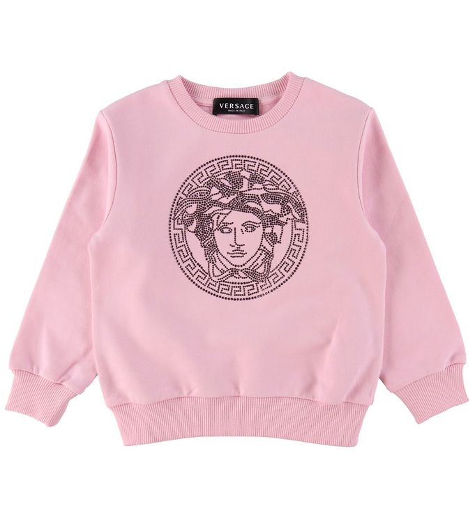 Versace Sweatshirt Crystal Medusa Candy w. Rhinestone