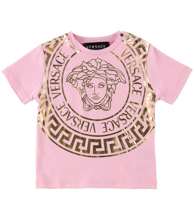 Squeak ejendom civilisation Versace T-shirt - Medusa - Pink/Gold » Cheap Delivery