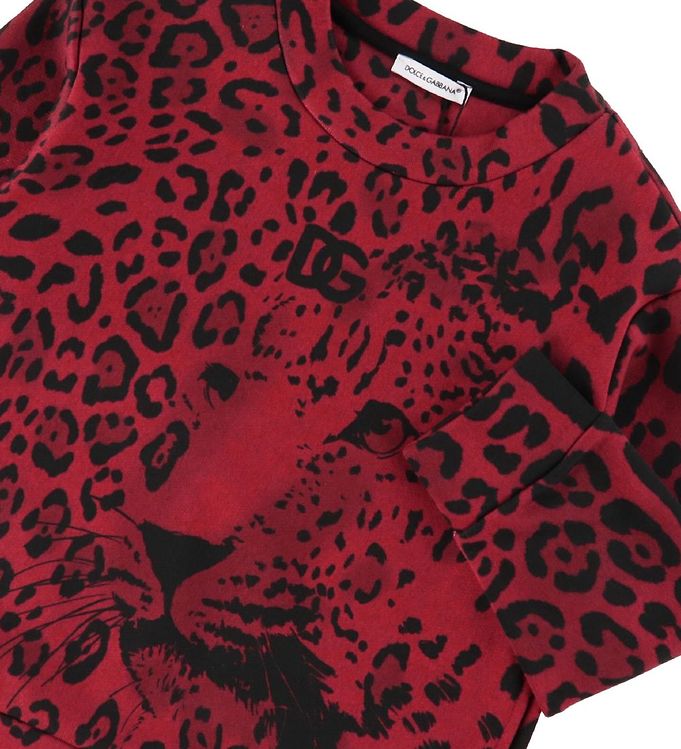Dolce & Gabbana Sweatshirt - Animals - Red Leo » ASAP Shipping