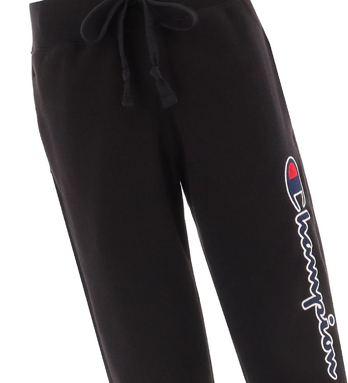 Champion Fashion Sweatpants - Rib - Black w. Logo