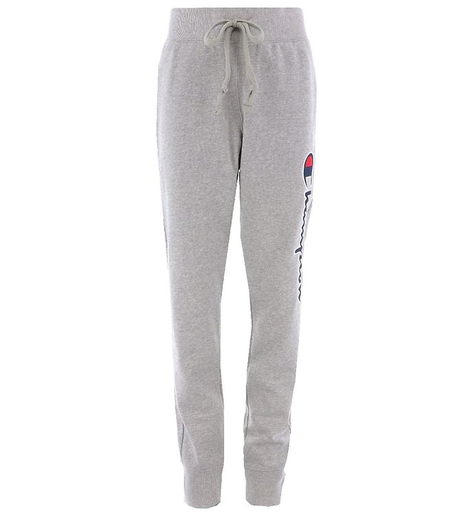 Champion Fashion Sweatpants Rib Cuff Grey w. Logo