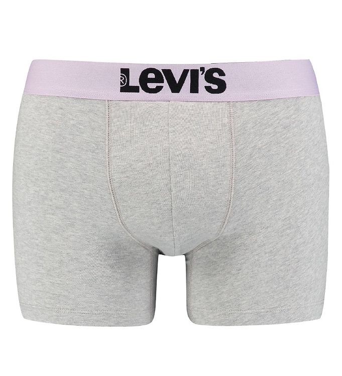 Levis Boxers 2-Pack - Light Grey Melange/Orchid