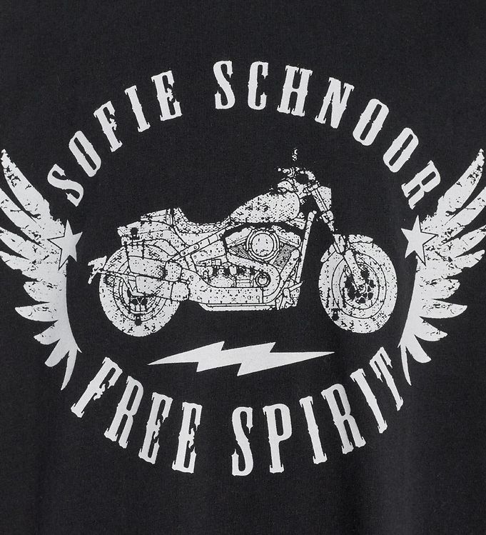 Petit by Sofie Schnoor T-Shirt - Black w. Motorcycle
