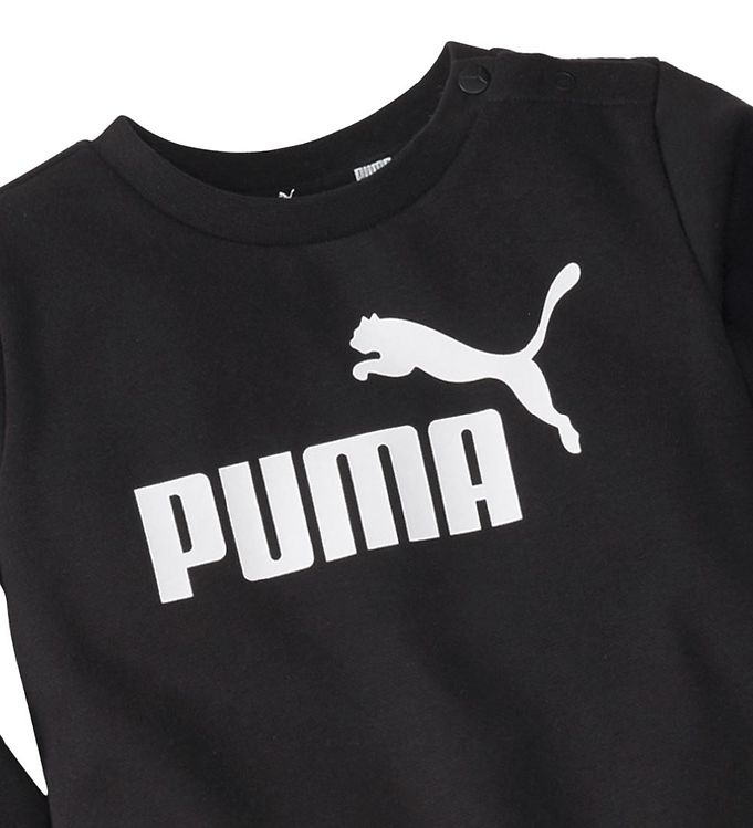 Puma Sweat Set - Minicats Black Crew Jogger Cotton 