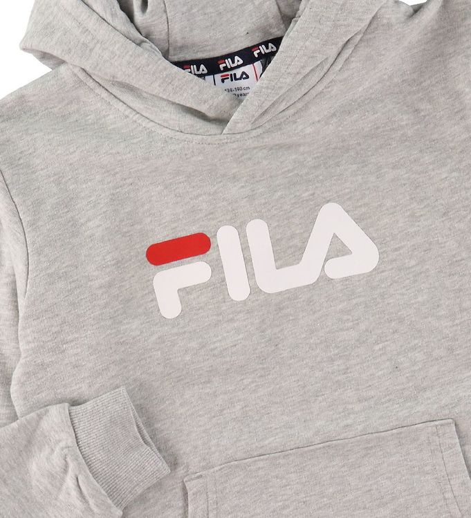 Fila Hoodie - Sande Light Grey Print » Kids Fashion