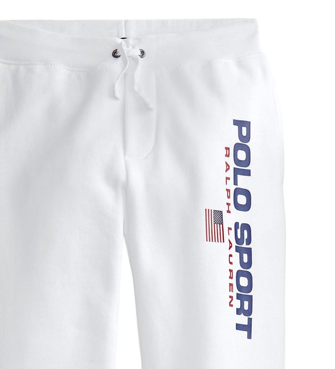 Polo Ralph Lauren Sweatpants - Polo Sport - White w. Print