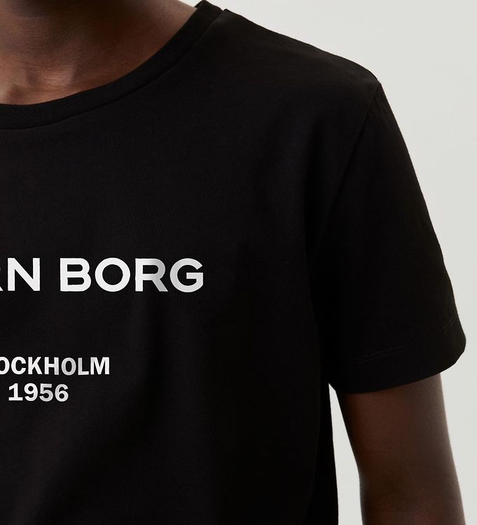 bedreiging Roos Begraafplaats Björn Borg T-Shirt - Borg Logo - Black Beauty » Cheap Delivery