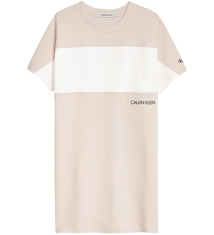 Calvin Klein Dress - Colour Block - Eggshell » Quick Shipping