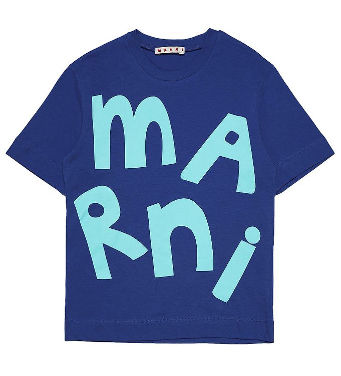 Marni T-Shirt - Bleu av. Turquoise » 