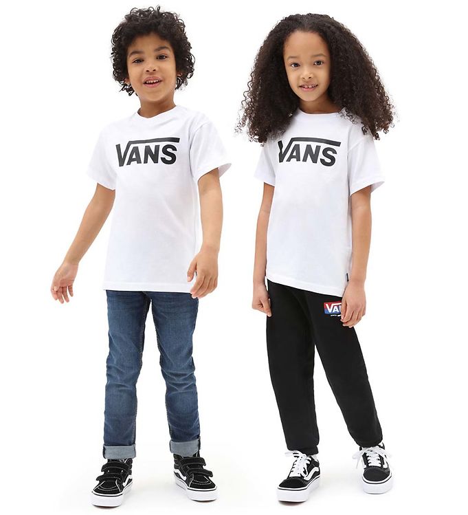 Vans T-shirt - By Vans Classic - White/Black » Fast Shipping