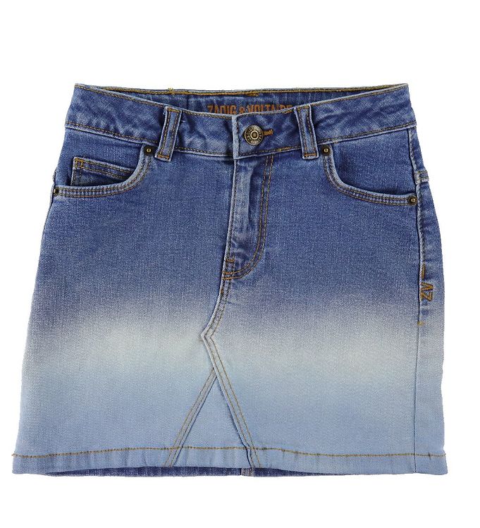 Zadig & Voltaire Kjol Denim Stone Bicolor