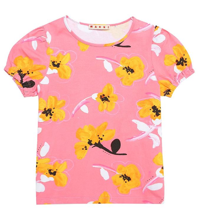 Marni T Shirt Geranium Rosa