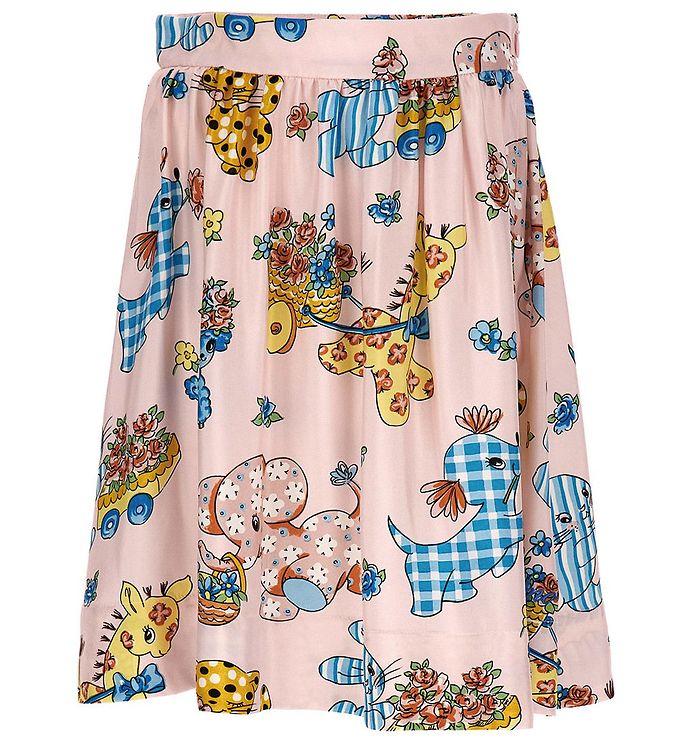 Moschino Kjol Rosa M. Tryck