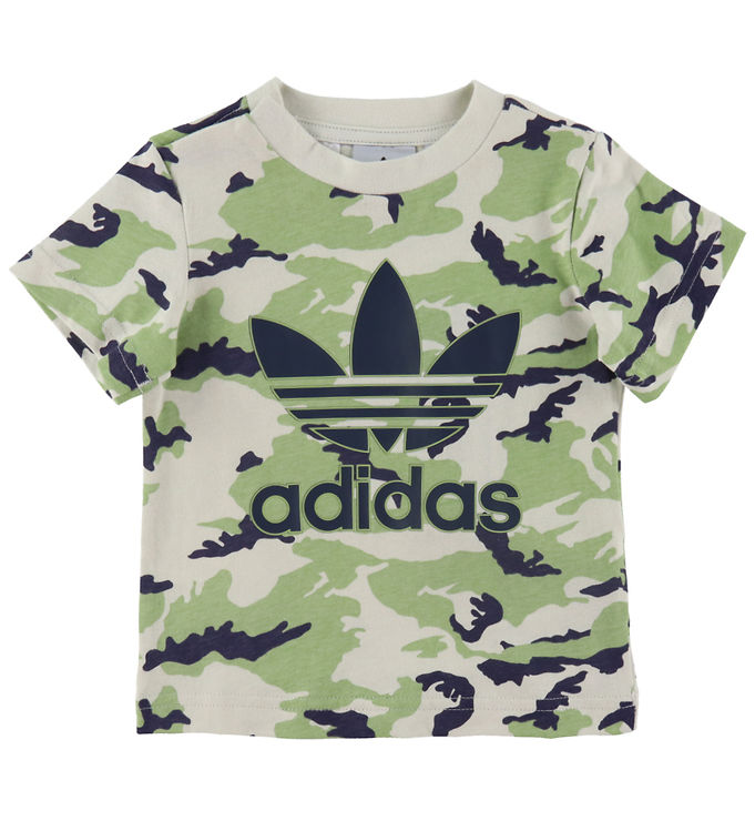 Gooey Enten of adidas Originals T-shirt - Orbit Grey/Magic Lime/Shadow Navy