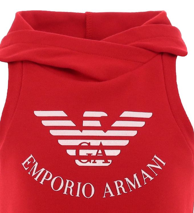 Armani sleeveless hoodie deals