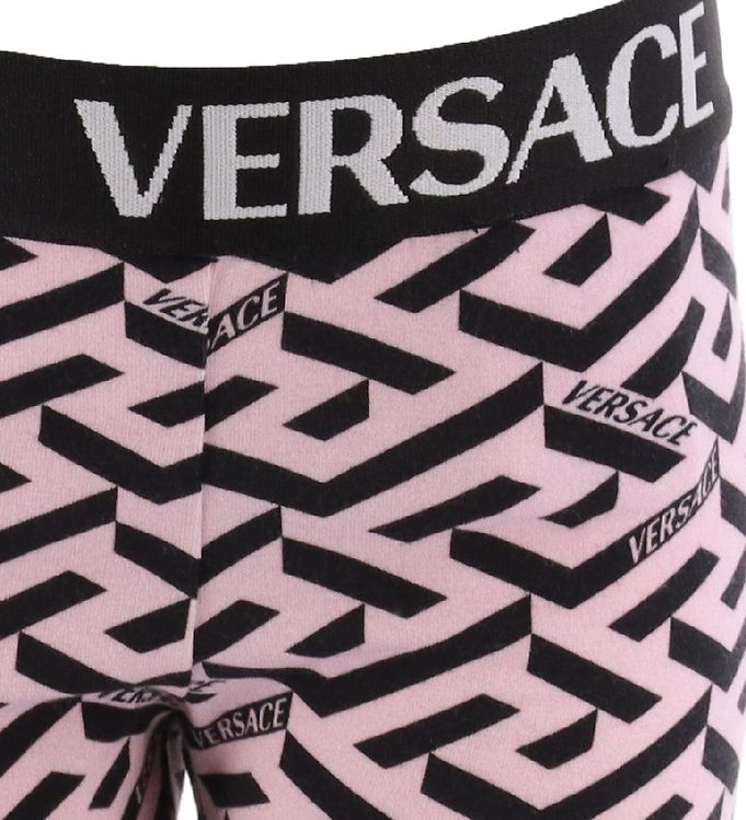 versace leggings pink
