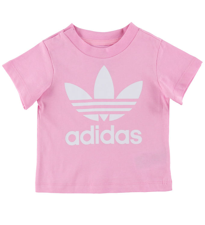 adidas Originals T-Shirt - True Pink/White » ASAP Shipping